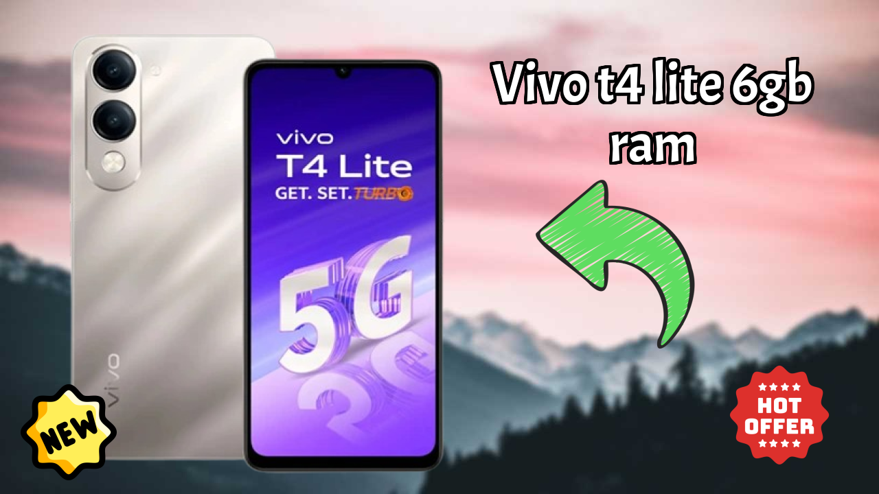 Vivo T4 Lite 6GB RAM Performance: 6 GB RAM Multitasking